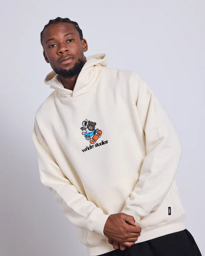 WNDRR- SK8 HOOD SWEAT - OFF WHITE
