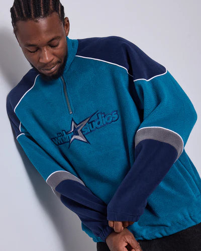 WNDRR - STXR 1/4 ZIP POLAR FLEECE- STORM BLUE
