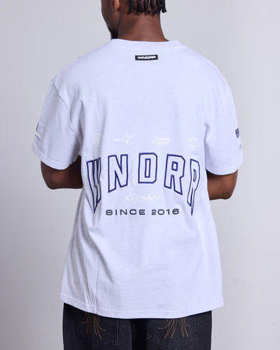 WNDRR- Hashi box fit tee - WHITE MARLE