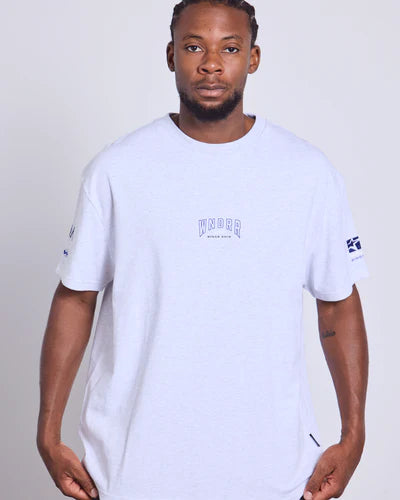WNDRR- Hashi box fit tee - WHITE MARLE