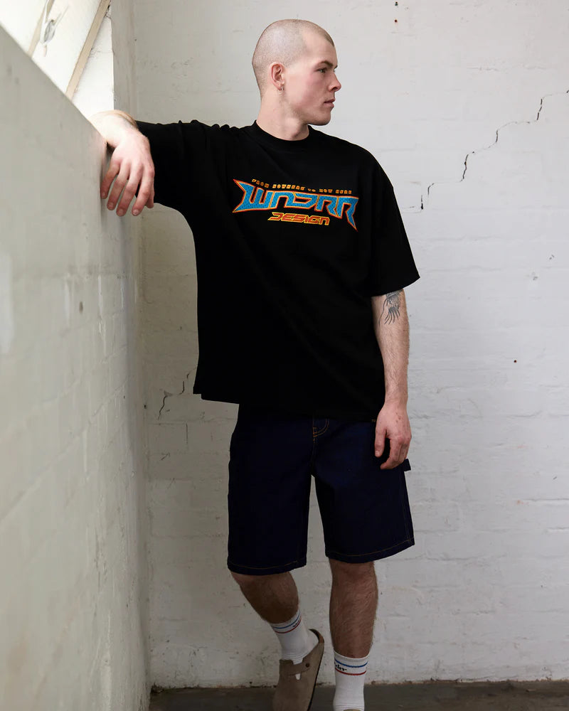 WNDRR - Pulse heavy weight TEE BLACK