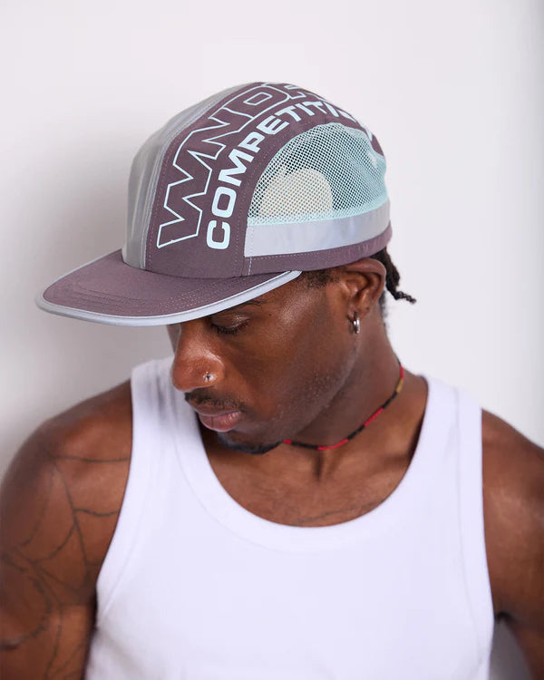 WNDRR- COMPETION RUNNER CAP - GREY/BLUE