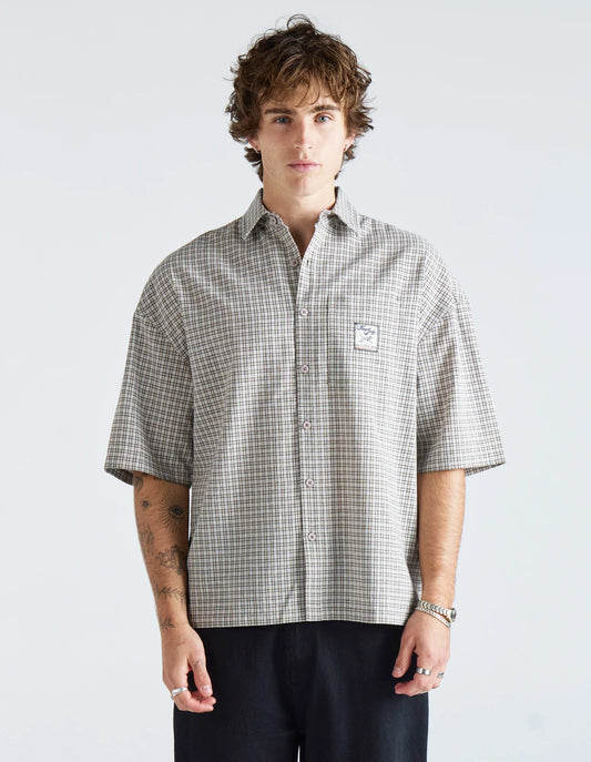 NANA JUDY - Harvey ss shirt WHITE PLAID
