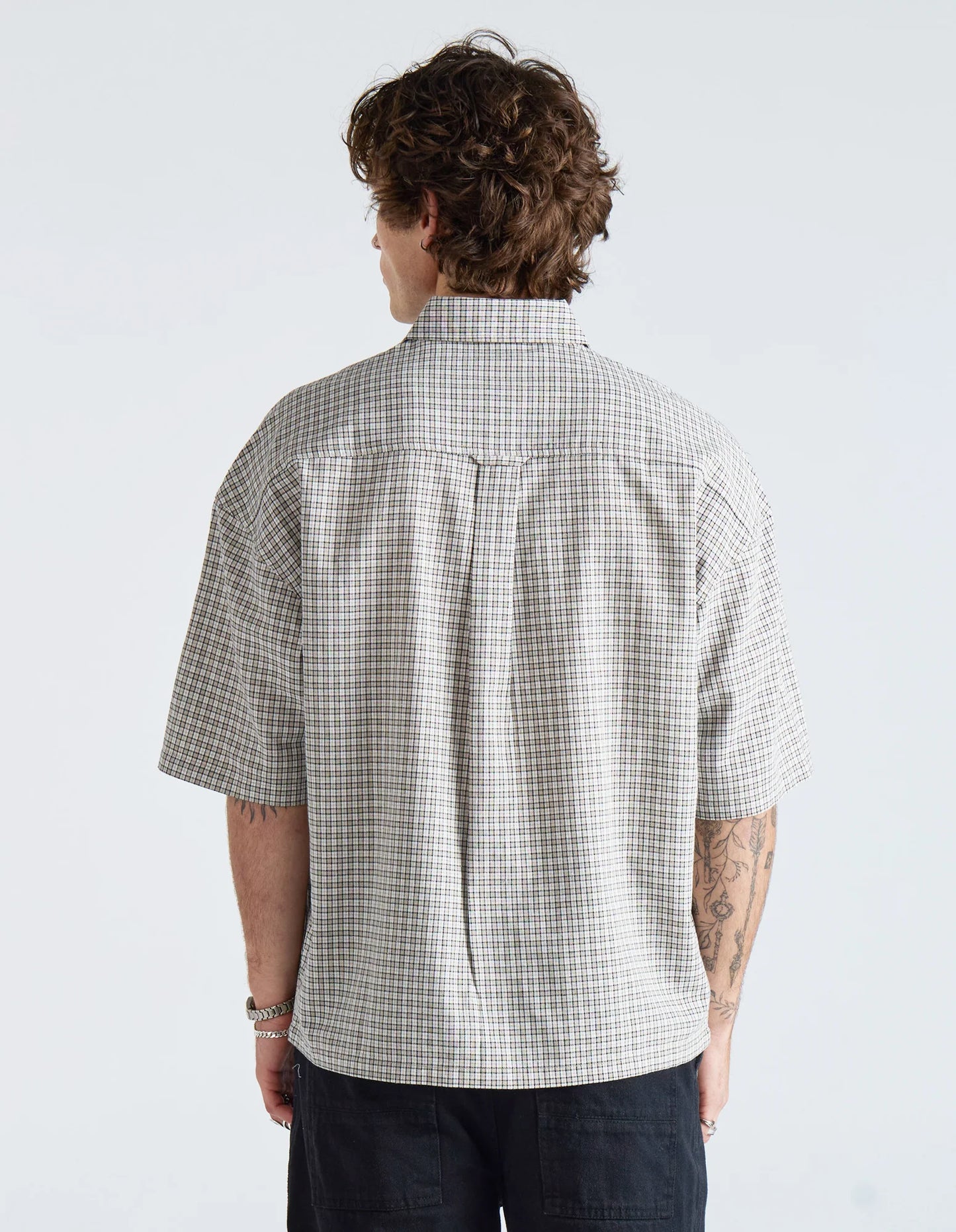 NANA JUDY - Harvey ss shirt WHITE PLAID
