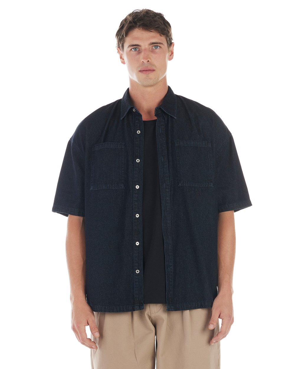 NANA JUDY -Orson ss shirt RAW DENIM