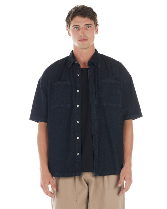 NANA JUDY -Orson ss shirt RAW DENIM
