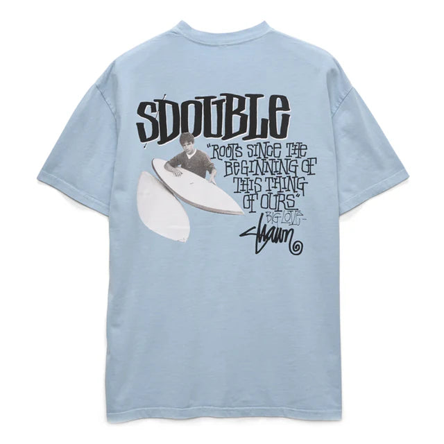 SDOUBLE - Pintails Tee - WASHED BLUE