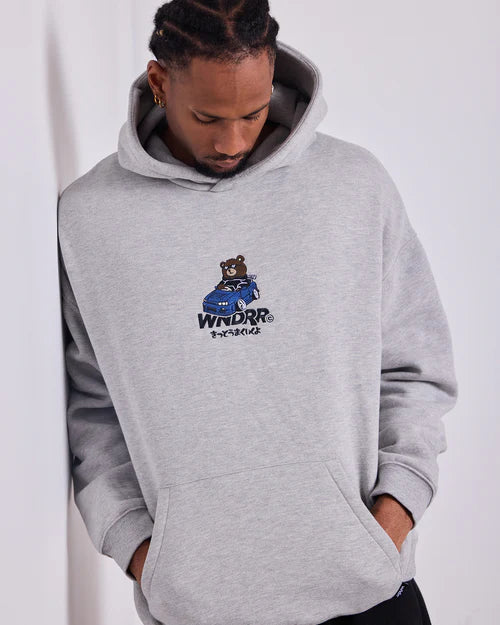 WNDRR - Slammed Hood Sweat GREY MARLE