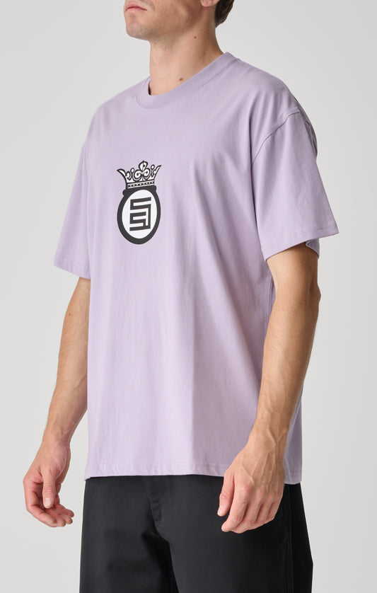 S/DOUBLE - Crown Dot SS Tee DUSTY GRAPE