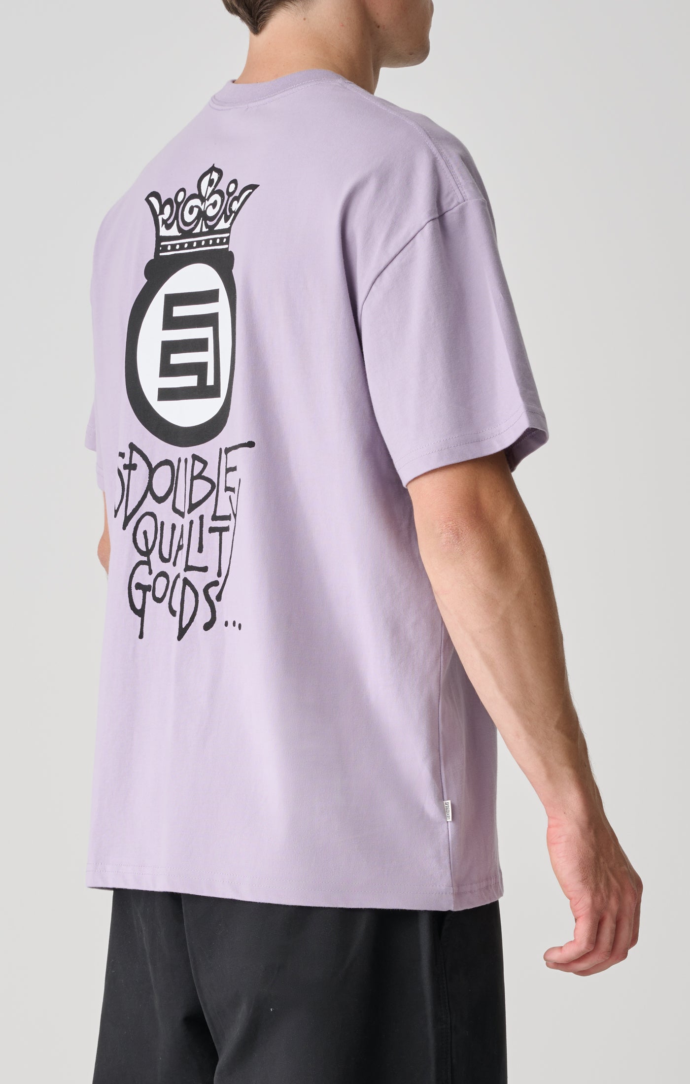 S/DOUBLE - Crown Dot SS Tee DUSTY GRAPE