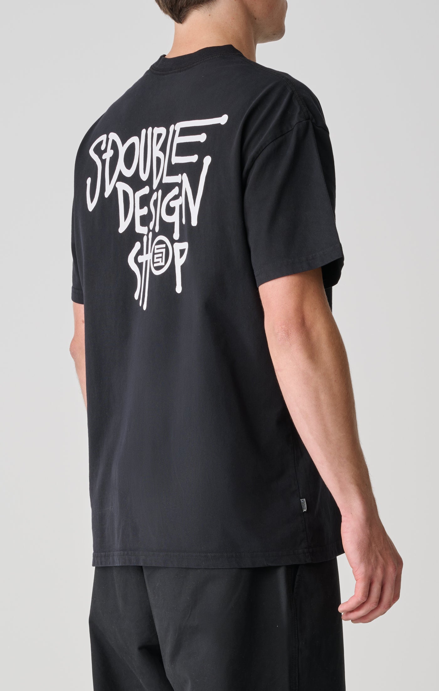 S/DOUBLE - Dot Shop SS Tee  PIGMENT BLACK