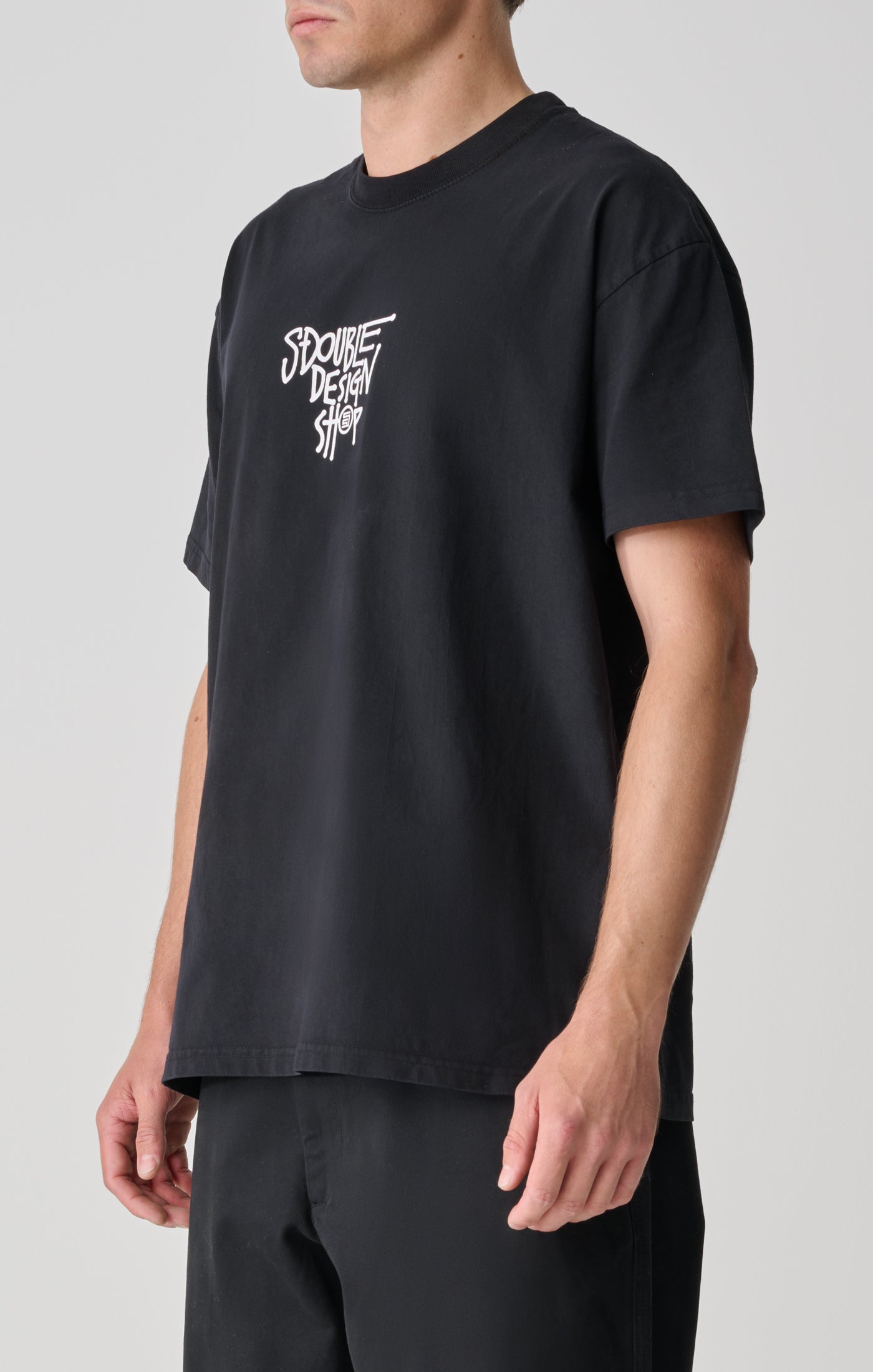 S/DOUBLE - Dot Shop SS Tee  PIGMENT BLACK
