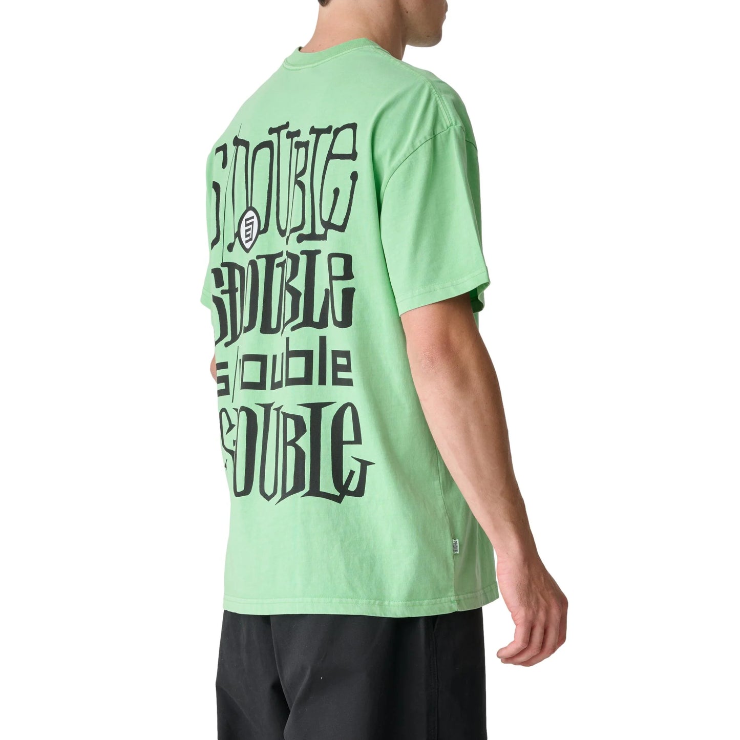 S/DOUBLE - LOGOFEST SS TEE - PIGMENT GREEN