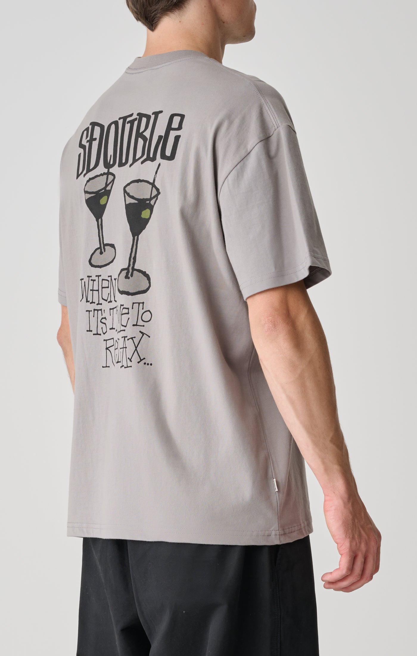 S/DOUBLE - Time to Relax SS Tee STONE
