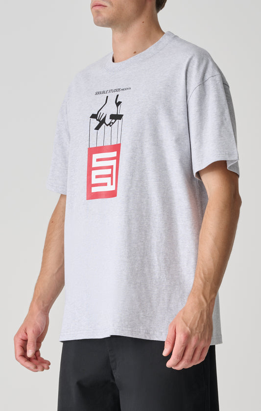 S/DOUBLE - Godfather SS Tee ASH HEATHER