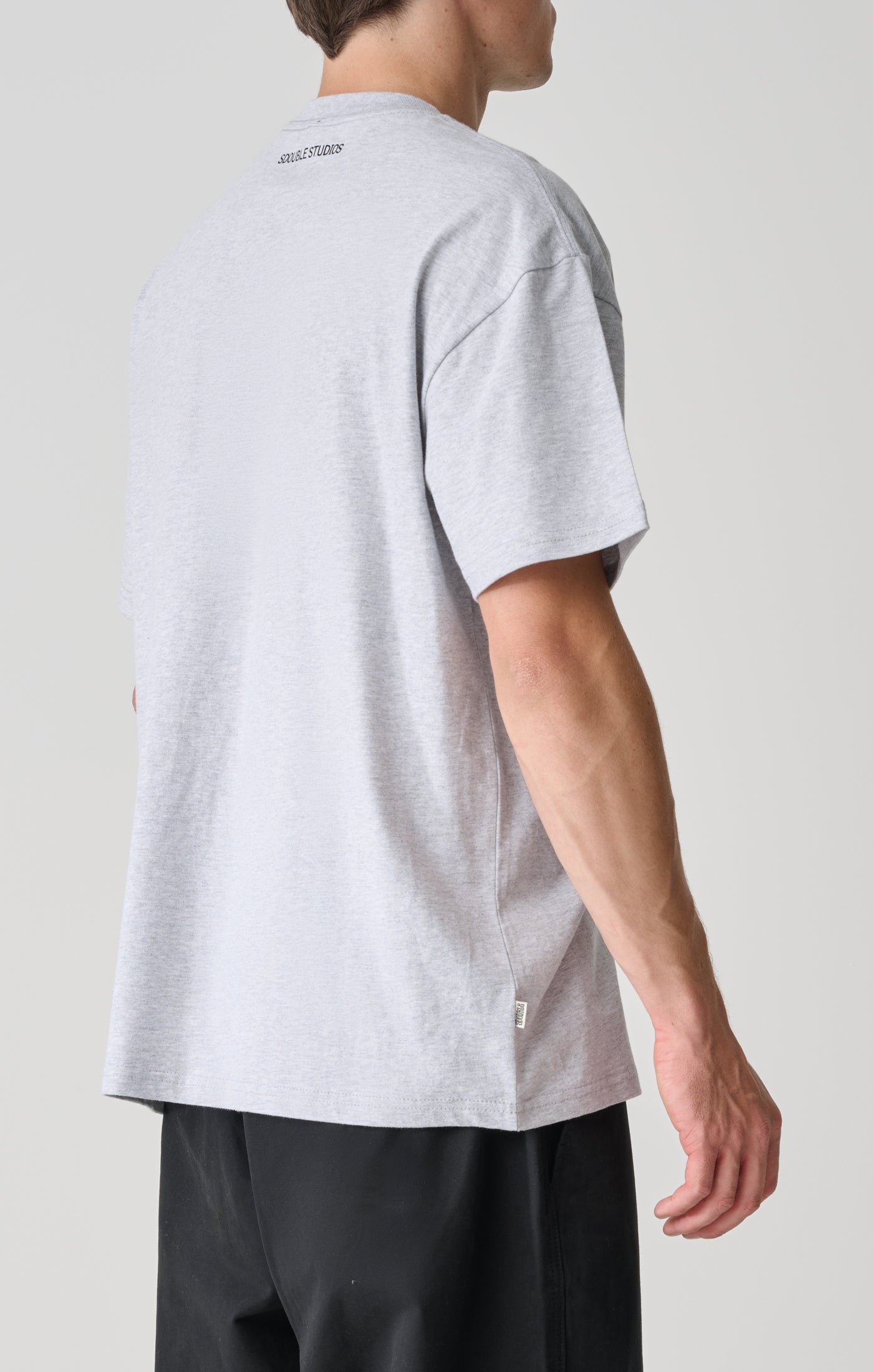 S/DOUBLE - Godfather SS Tee ASH HEATHER